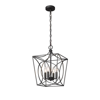 Tracy Four Light Pendant in Matte Black (59|4001MB)