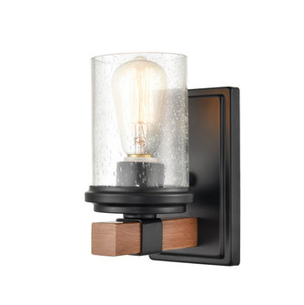 Taos One Light Wall Sconce in Matte Black/Wood Grain (59|3801MBWG)