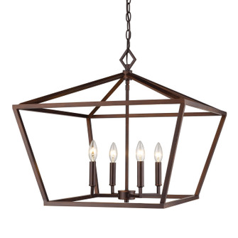 Four Light Pendant in Rubbed Bronze (59|3294RBZ)