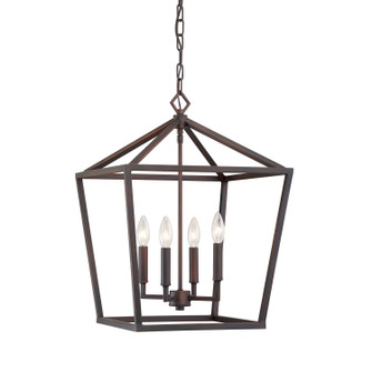Corona Four Light Pendant in Rubbed Bronze (59|3244RBZ)