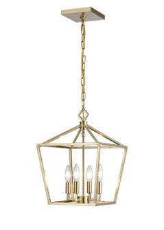 Corona Four Light Pendant in Modern Gold (59|3234MG)