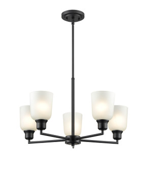 Amberle Five Light Chandelier in Matte Black (59|2815MB)