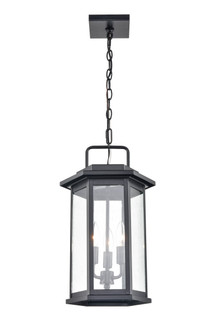 Ellis Three Light Outdoor Hanging Lantern in Powder Coat Black (59|2687PBK)