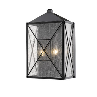 Caswell Two Light Outdoor Wall Sconce in Powder Coated Black (59|2642PBK)