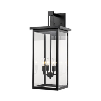 Barkeley Four Light Outdoor Wall Sconce in Powder Coated Black (59|2603PBK)