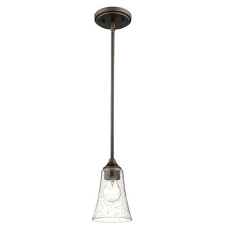 Natalie One Light Mini Pendant in Rubbed Bronze (59|1461RBZ)