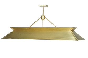 Natural Brass Three Light Oblong Pendant in Natural Brass (57|99919)