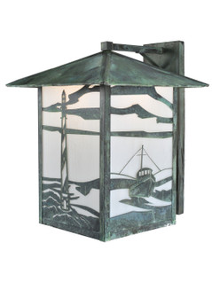 Lighthouse & Trawler One Light Wall Sconce in Verdigris (57|99674)