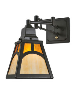 Mission One Light Swing Arm Wall Sconce in Timeless Bronze (57|99517)