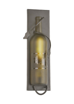 Tuscan Vineyard One Light Wall Sconce in Black Metal (57|99373)