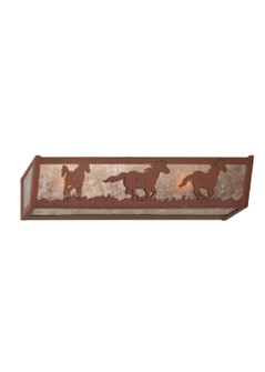 Running Horses Four Light Vanity in Rust (57|99070)