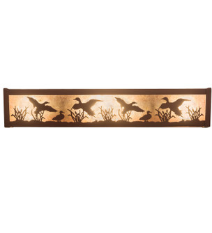 Ducks In Flight Four Light Vanity in Rust (57|99069)