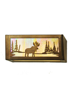 Moose at Lake Two Light Vanity in Antique Copper (57|98902)