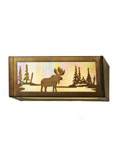 Moose At Lake Two Light Vanity in Antique Copper (57|98902)
