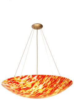 Topazio Four Light Inverted Pendant in Nickel (57|98800)