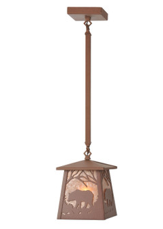 Bear At Dawn One Light Mini Pendant in Rust (57|98769)