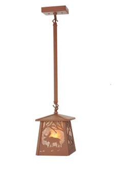 Moose at Dawn One Light Mini Pendant in Rust (57|98768)