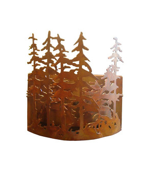 Tall Pines Two Light Wall Sconce in Rust (57|98514)