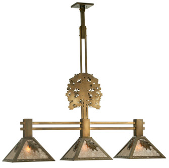 Oak Tree Three Light Island Pendant in Antique Copper (57|98484)