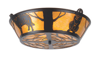 Big Dogs Four Light Flushmount in Textured Black (57|98409)