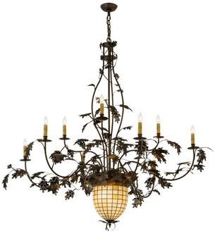 Greenbriar Oak 11 Light Chandelier in Antique Copper,Burnished (57|95358)