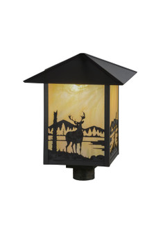 Seneca One Light Post Mount Deer in Verdigris (57|93857)