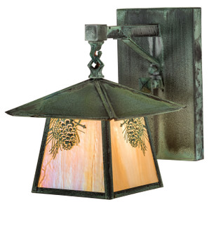 Stillwater One Light Wall Sconce in Craftsman Verdi On Brass (57|92840)