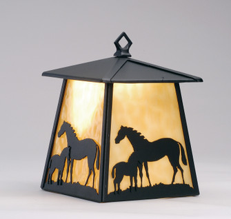 Mare & Foal One Light Wall Sconce in Textured Black (57|82644)