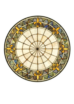 Fleur-De-Lis Window in Craftsman Brown (57|82455)