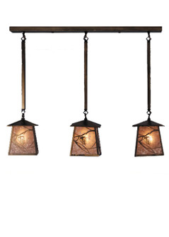 Whispering Pines Three Light Island Pendant in Antique Copper (57|82389)