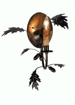 Oak Leaf & Acorn One Light Wall Sconce in Antique Copper (57|82365)