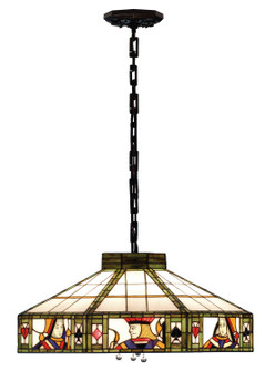 Poker Face Three Light Pendant in Mahogany Bronze (57|82117)