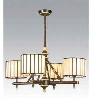 Revolution Four Light Chandelier in Mahogany Bronze (57|81993)