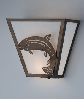 Leaping Trout Two Light Wall Sconce in Antique Copper (57|81981)