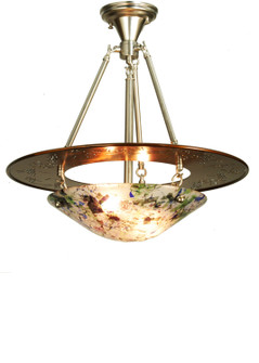 Metro Fusion Three Light Semi-Flushmount in Transparent Copper/Nickel (57|81216)