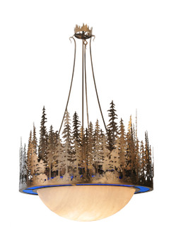 Pine Lake Eight Light Pendant in Craftsman Brown (57|81179)