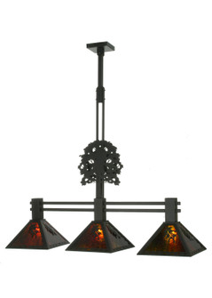 Oak Tree Three Light Island Pendant in Black (57|81116)