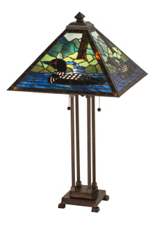 Loon Two Light Table Lamp in Mahogany Bronze (57|81055)