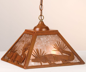 Alligator Two Light Pendant in Rust (57|76322)