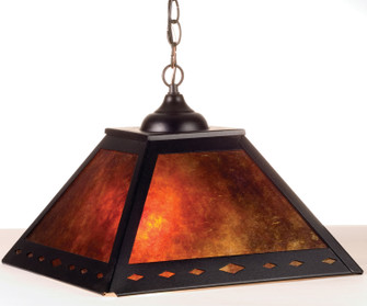 Diamond Mission Two Light Pendant in Black Metal (57|76313)