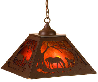 Mare & Foal At Dawn Two Light Pendant in Cafe Noir (57|74004)
