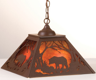 Bear at Dawn Two Light Pendant in Cafe Noir (57|73536)