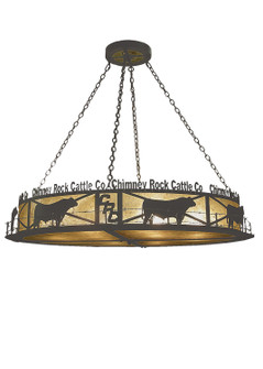 Personalized 12 Light Pendant in Wrought Iron (57|73485)