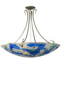Metro Fusion Three Light Semi-Flushmount in Nickel Powdercoat (57|73481)