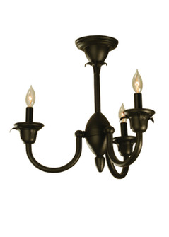 Rhythm Three Light Chandelier in Dark Roast (57|73237)