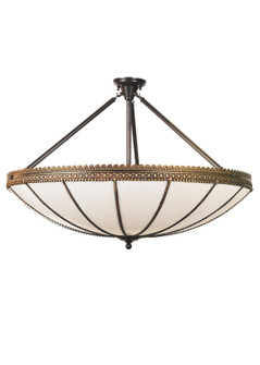 Shansky Four Light Inverted Pendant in Craftsman Brown Highlighted (57|72609)