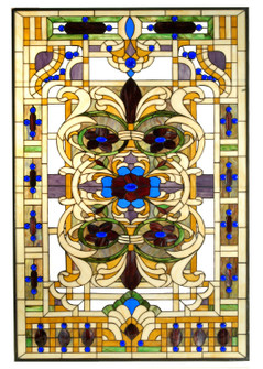 Estate Floral Window in Zasdy Burgundy Blue Pr Ha Beige (57|71888)