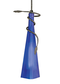 Tuscan Vineyard One Light Mini Pendant in Black Metal (57|71190)