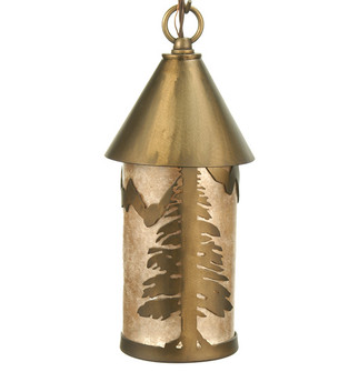 Tall Pines Mini Pendant in Antique Copper/Silver Mica (57|71147)