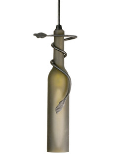 Tuscan Vineyard One Light Mini Pendant in Black Metal (57|71121)